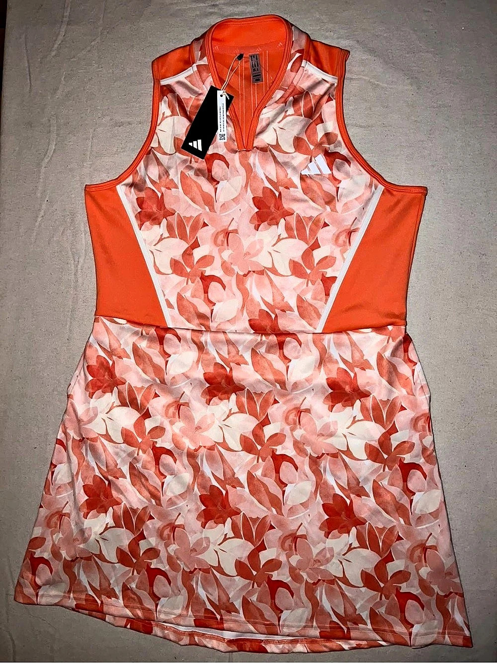 adidas W Floral Dress Floral Mini Dress Size Medium